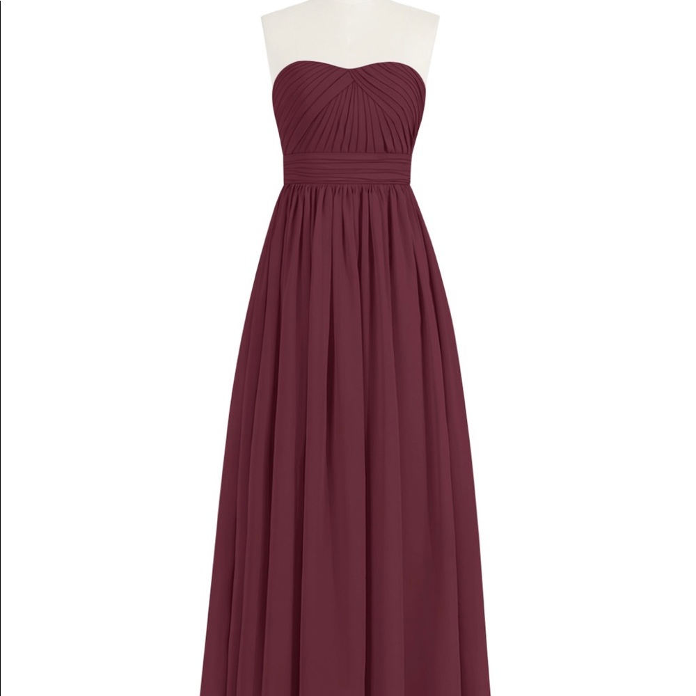 Azazie Steel Blue Bridesmaid dress